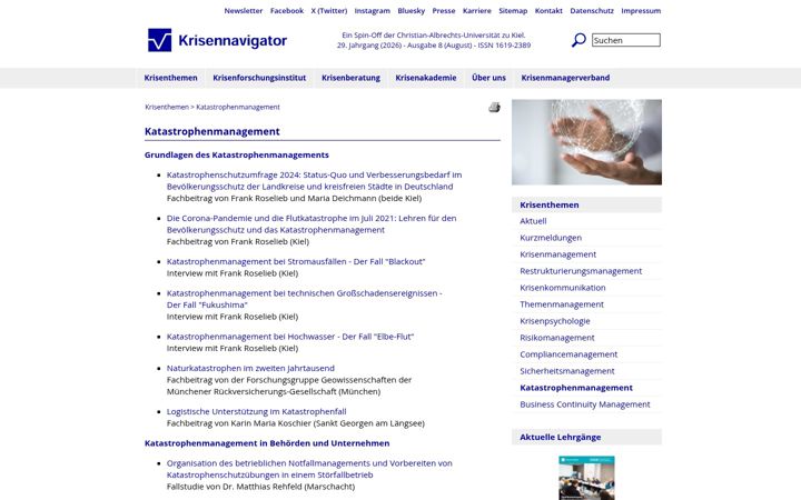 Screenshot of katastrophenportal.de