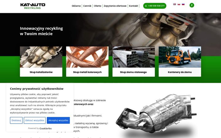 Screenshot of katautorecykling.pl