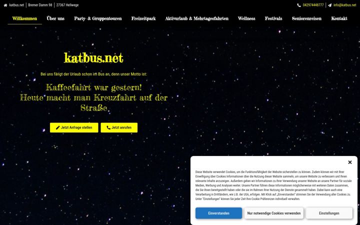 Screenshot of katbusnet.de