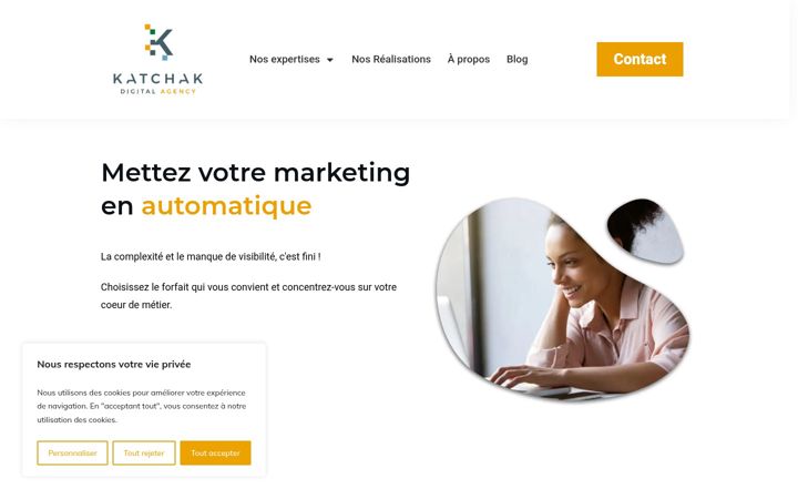 Screenshot of katchak-agency.fr