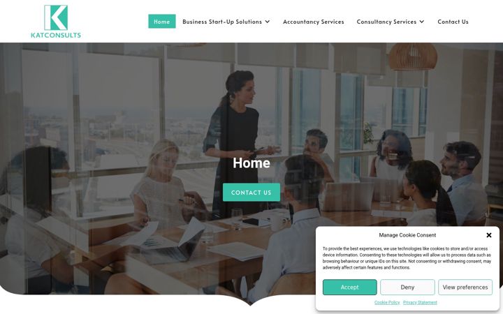 Screenshot of katconsults.co.uk