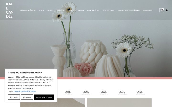 Screenshot of kate-candle.com