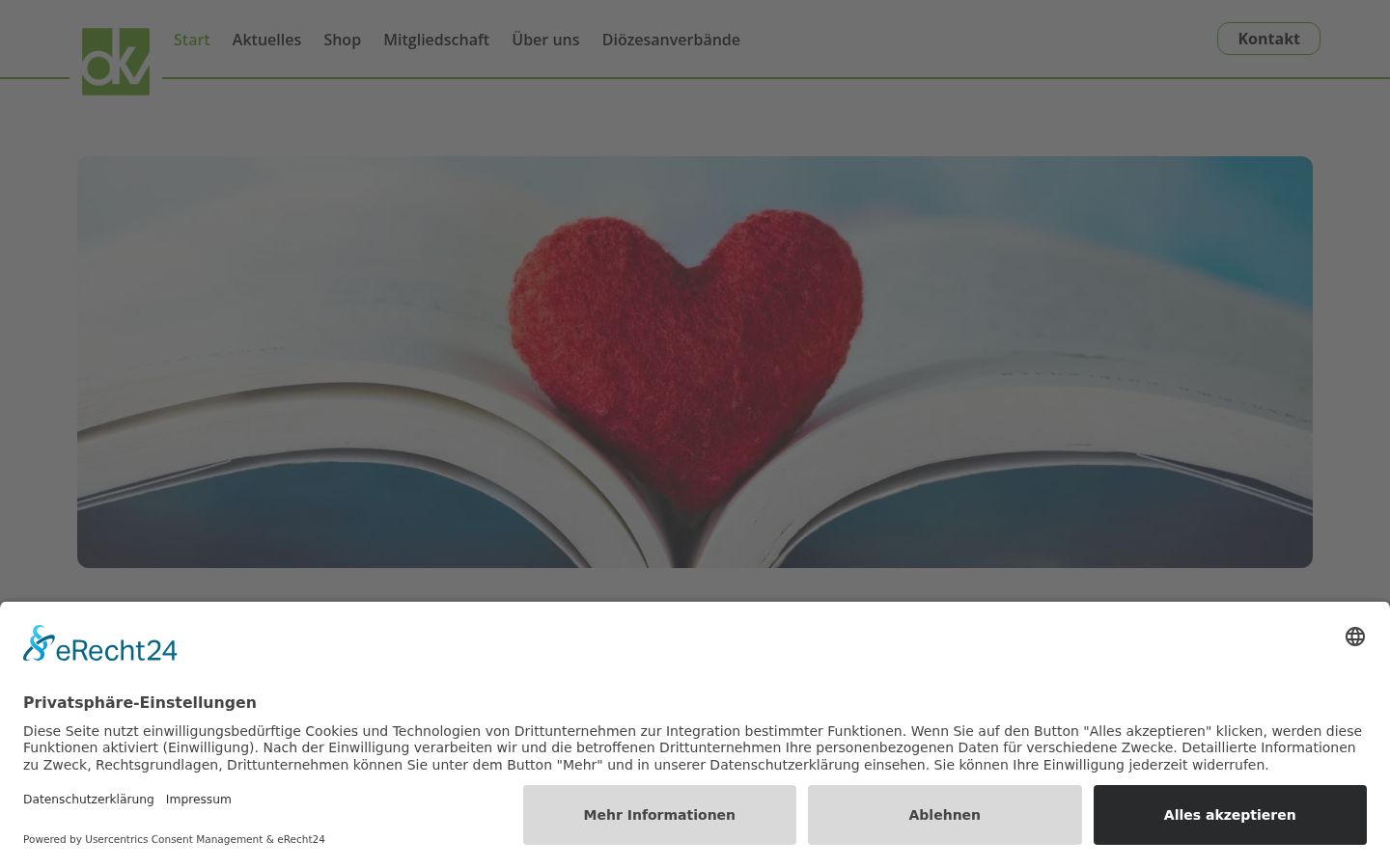 Skärmbild av samtyckesbannern som visades före någon interaktion
