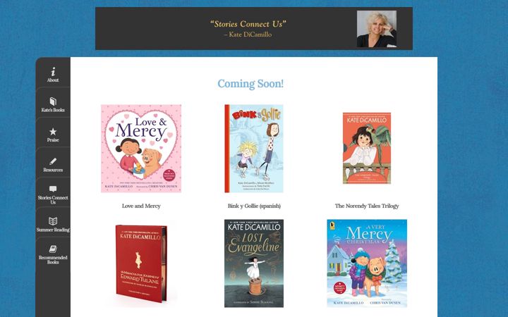 Screenshot of katedicamillostoriesconnectus.com