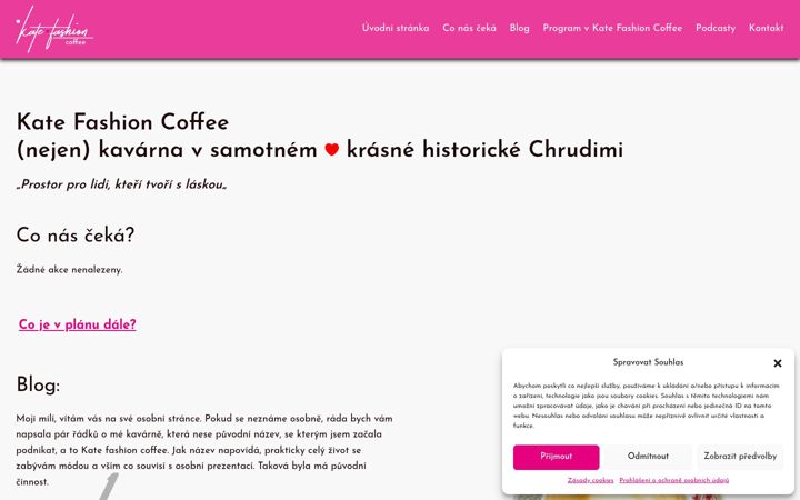 Screenshot of katefashioncoffee.cz