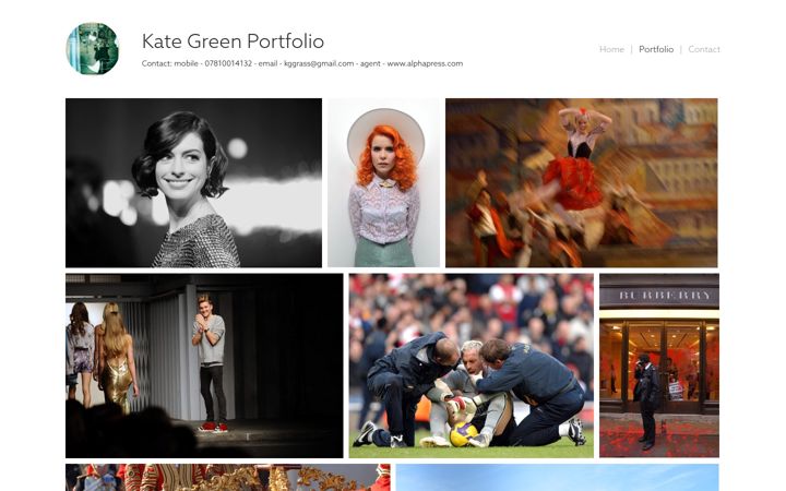Screenshot of kategreen-photographer.co.uk