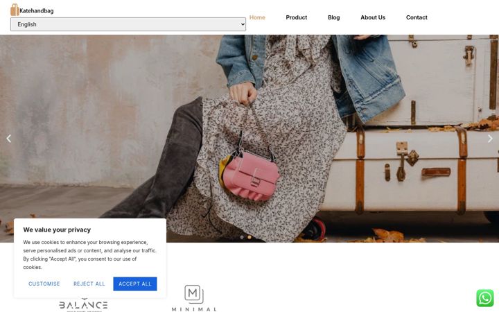 Screenshot of katehandbag.com