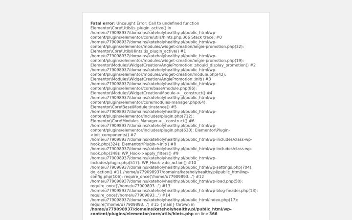 Screenshot of kateholyhealthy.pl