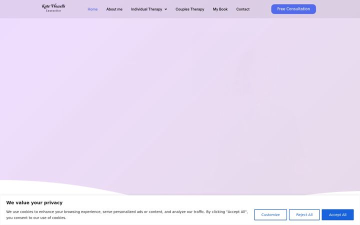 Screenshot of katehowells.co.uk
