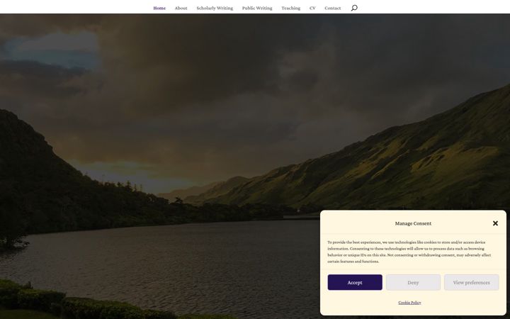 Screenshot of katehuber.org
