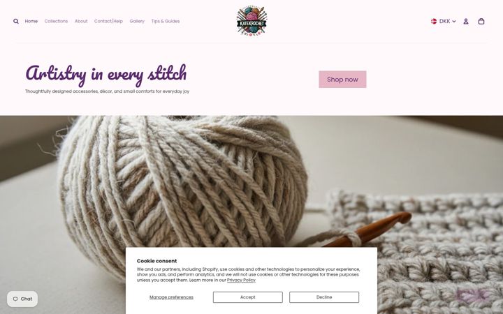 Screenshot of katekrochet.com.au