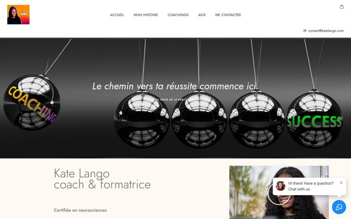 Screenshot of katelango.com