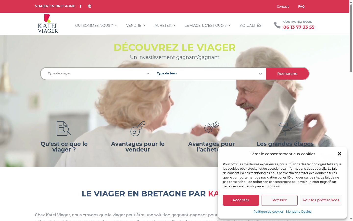Screenshot tal-banner tal-kunsens muri qabel kwalunkwe interazzjoni