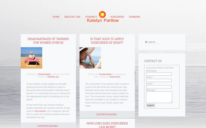 Screenshot of katelynpartlow.com