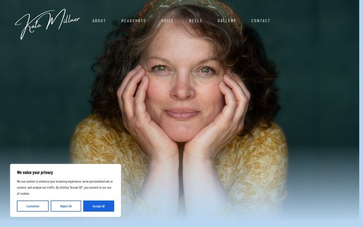 Screenshot of katemillner.co.uk