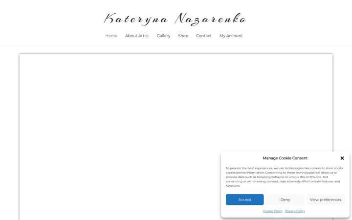 Screenshot of katenazart.com