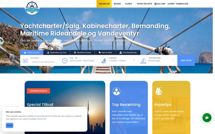 Screenshot of katerblue.com