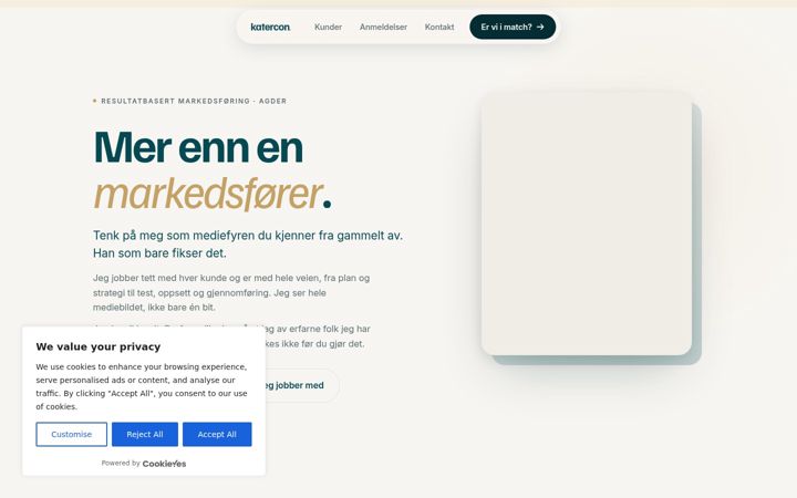 Screenshot of katercon.no