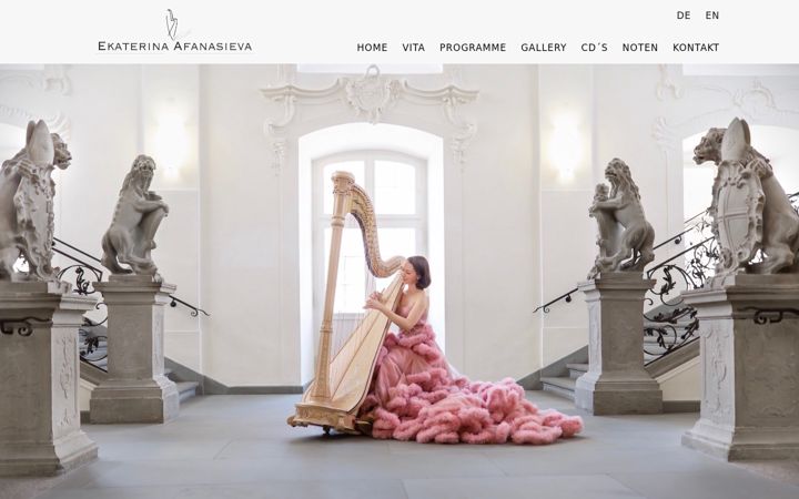 Screenshot of katerina-harfe.de