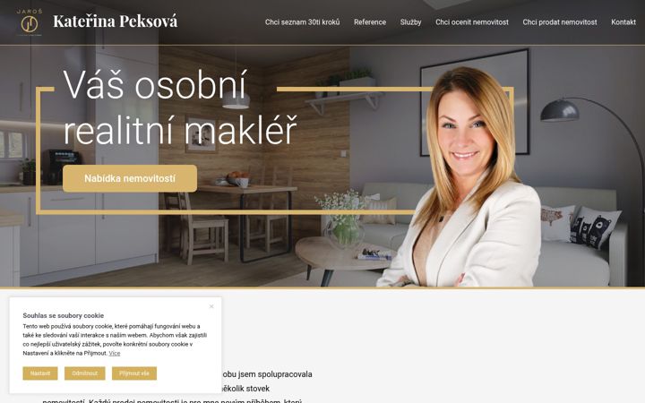 Screenshot of katerina-peksova.cz