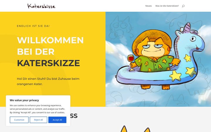 Screenshot of katerskizze.de