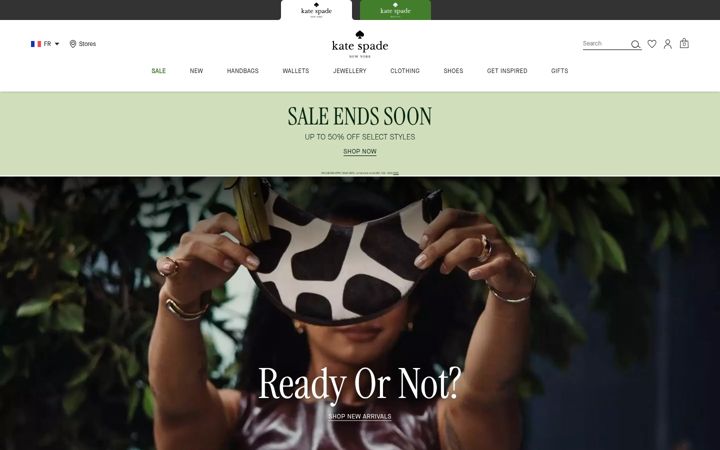 Screenshot of katespade.eu