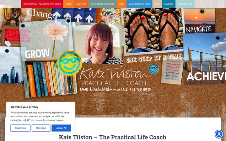 Screenshot of katetilston.co.uk