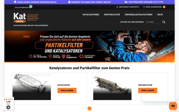 Screenshot of kateurope.de