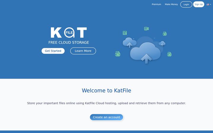 Screenshot of katfile.space