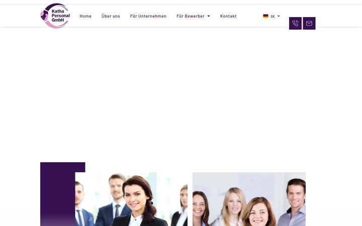 Screenshot of katha-personal.de