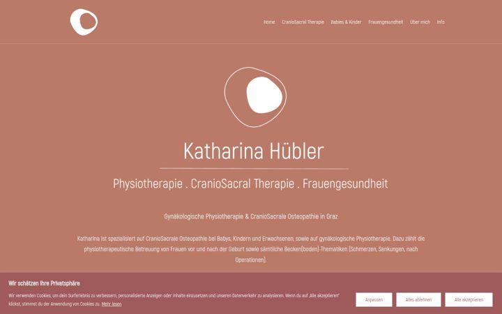 Screenshot of katharina-huebler.at