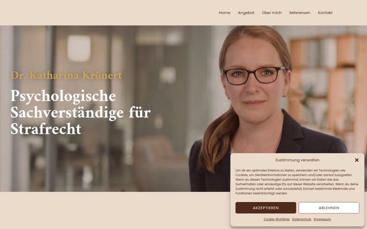 Screenshot of katharina-kroenert.de