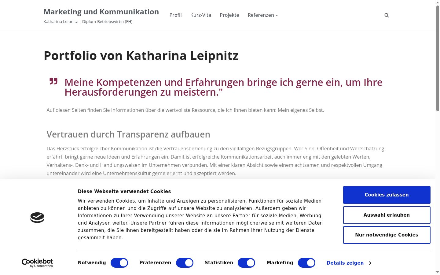Screenshot van de toestemmingsbanner zoals getoond vóór enige interactie