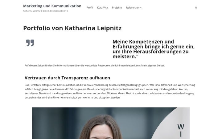 Screenshot of katharina-leipnitz.de