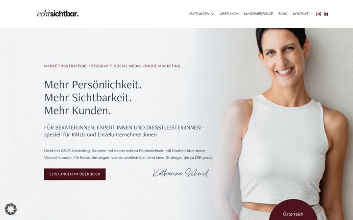 Screenshot of katharina-schmid.at
