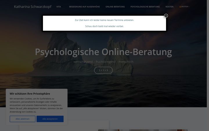 Screenshot of katharina-schwarzkopf.de
