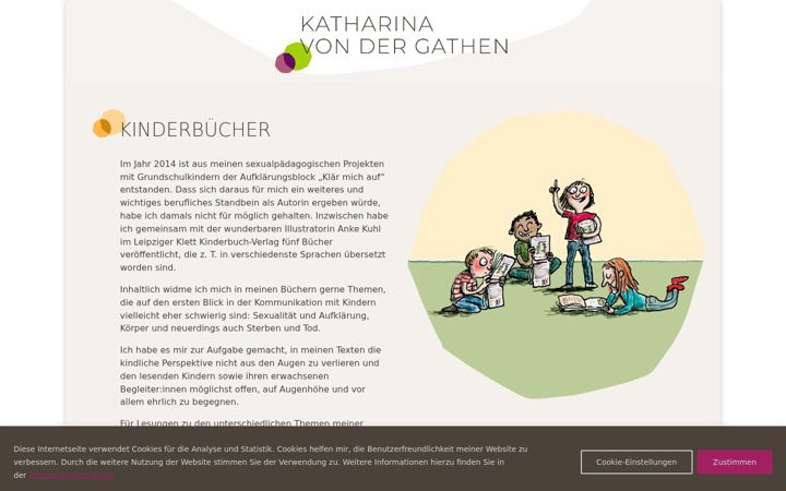 Screenshot of katharina-vondergathen.de