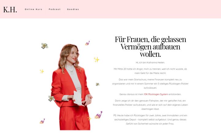 Screenshot of katharinaheilen.com
