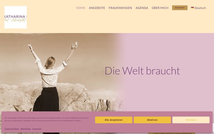 Screenshot of katharinakirchner.com
