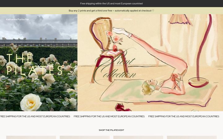 Screenshot of katharinapuritscher.com