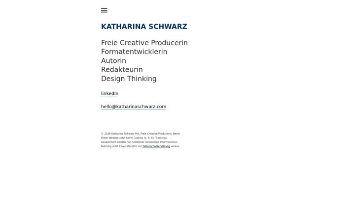 Screenshot of katharinaschwarz.com