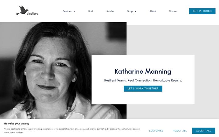 Screenshot of katharinemanning.com