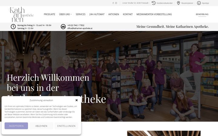 Screenshot of katharinen-apotheke.at
