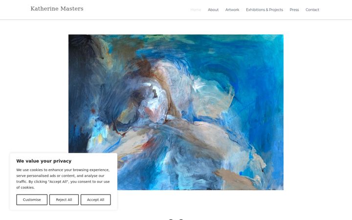 Screenshot of katherinemasters.com