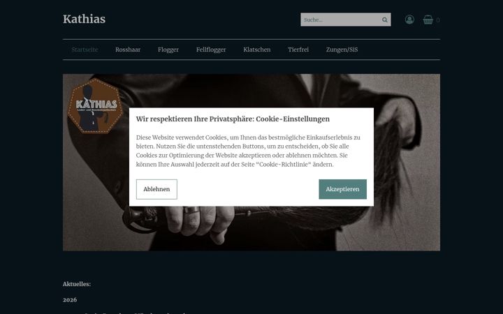 Snímek obrazovky kathias.com