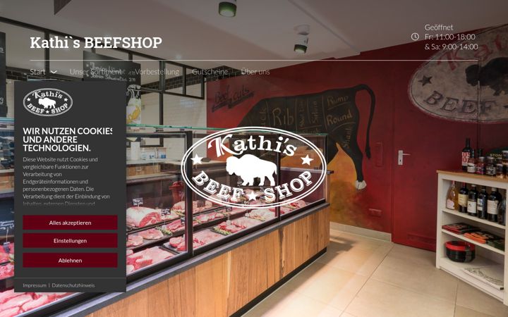 Screenshot of kathis-beefshop.de