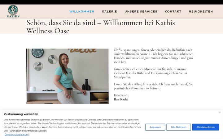 Screenshot of kathis-oase.ch