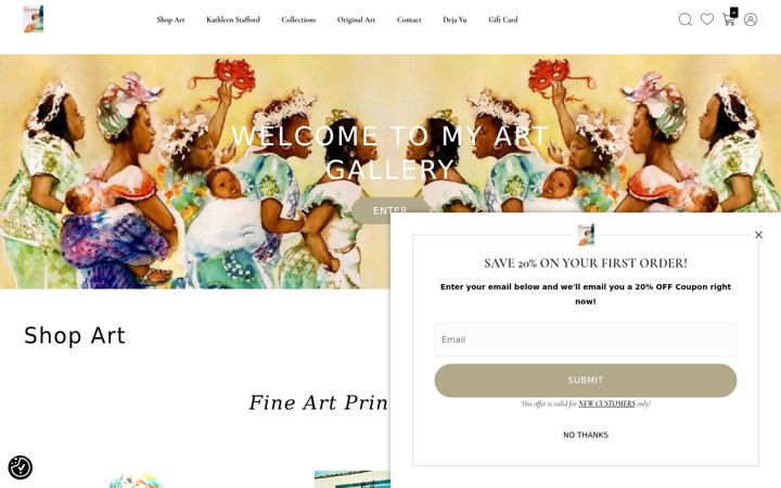 Screenshot of kathleen-stafford.com