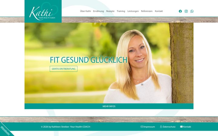 Screenshot of kathleen-streiber.de