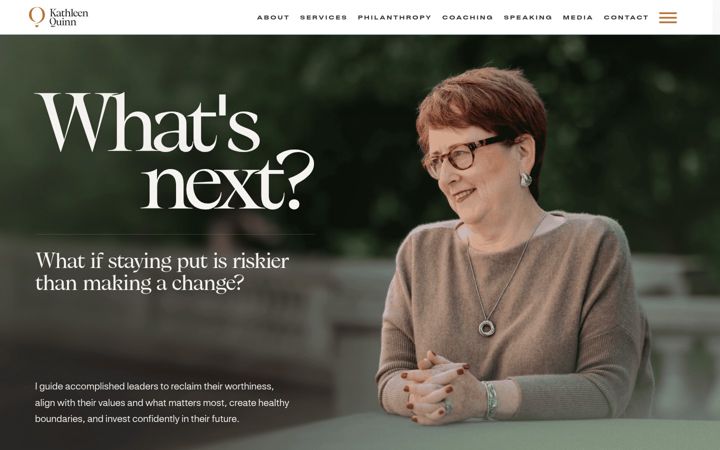 Screenshot of kathleenaquinn.com